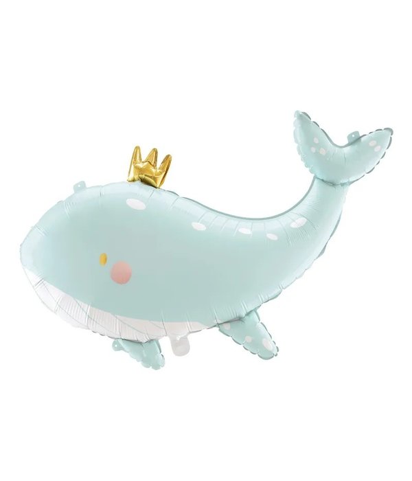 Folieballon Walvis Licht Blauw (93x60cm)