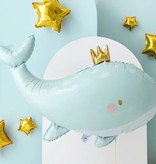 Folieballon Walvis Licht Blauw (93x60cm)