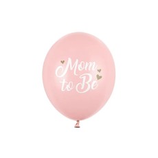 Ballonnen 'Mom To Be' Lichtroze (6st)