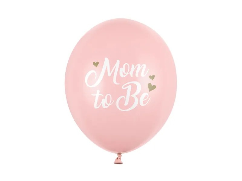 Ballonnen &apos;Mom To Be&apos; Lichtroze (6st) afbeelding