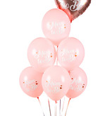 Ballonnen 'Mom To Be' Lichtroze (50st)