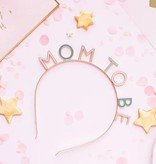 Diadeem 'Mom To Be' Blauw / Roze