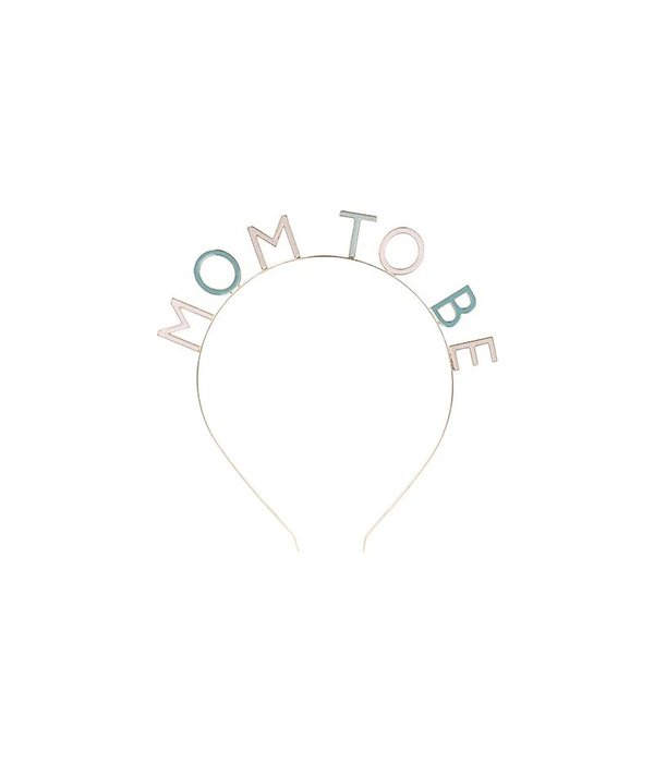 Diadeem 'Mom To Be' Blauw / Roze