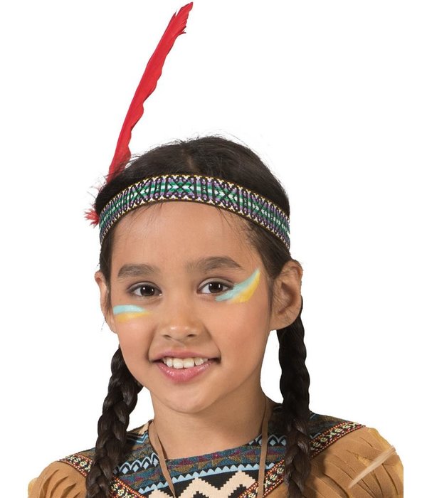 Indianenhaarband met veer