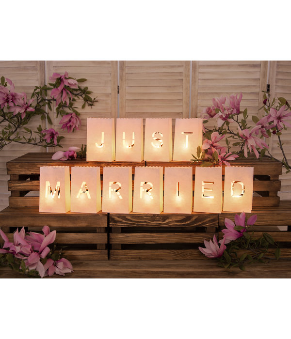 Papieren Lantaarns Just Married