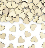 Houten Confetti Hartjes (50st)