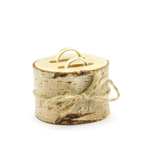 Houten Ringenhouder Bruiloft (6cm)
