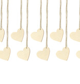 Houten Naamkaartjes In Hartvorm (10st)