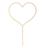 Taarttopper Houten Hart (23cm)