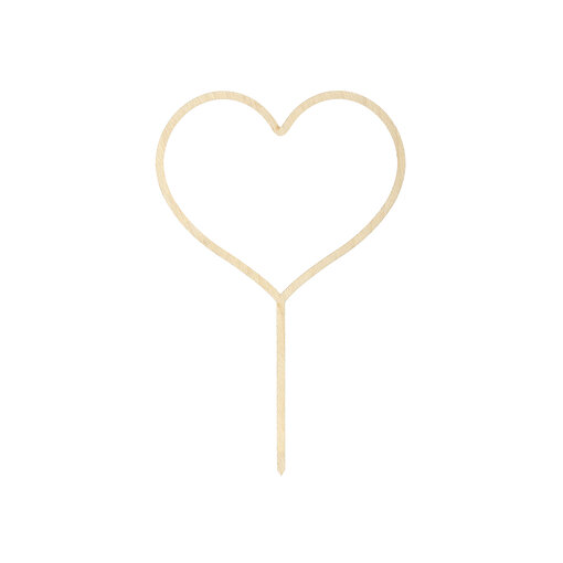 Taarttopper Houten Hart (23cm)