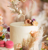 Taarttopper Houten Hart (23cm)