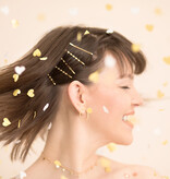 Confetti Hartjes Goud/Wit