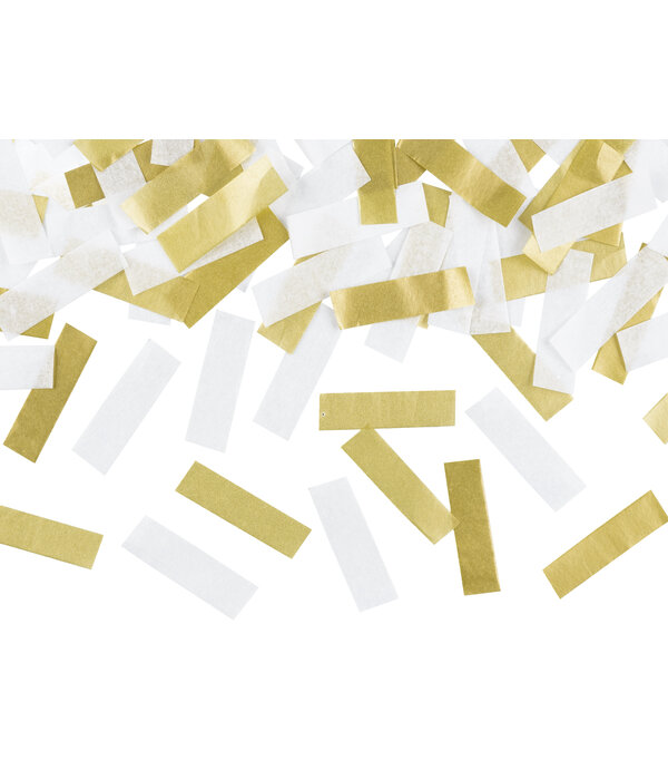 Confetti Kanon Goud/Wit (35cm)