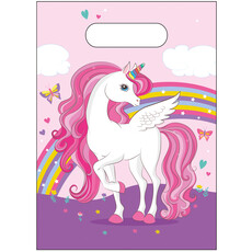 Regenboog Magic Eenhoorn Uitdeelzakjes (6st)