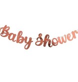Letterslinger Baby Shower Rosé goud (3,6m)