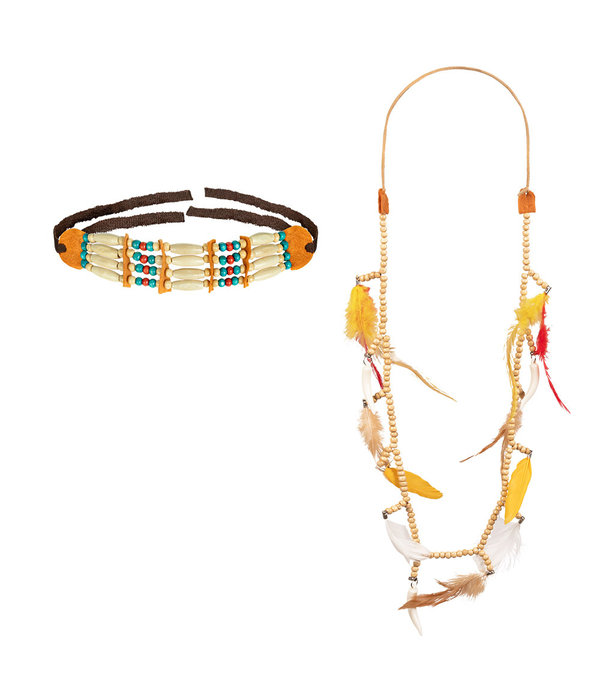 Indianenset Hopi  (Choker en Ketting)