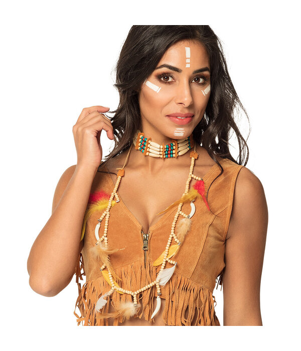 Indianenset Hopi  (Choker en Ketting)