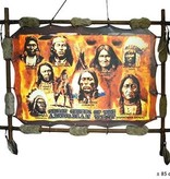 Wanddecoratie Indianen 85x33cm
