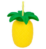 Ananas beker met rietje