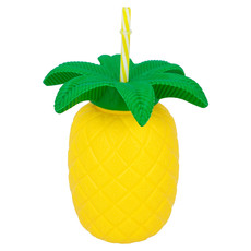 Ananas beker met rietje