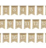 Tafelnummers Jute (7x10.5cm)