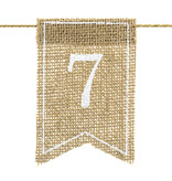 Tafelnummers Jute (7x10.5cm)