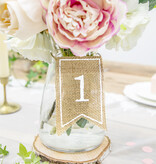 Tafelnummers Jute (7x10.5cm)