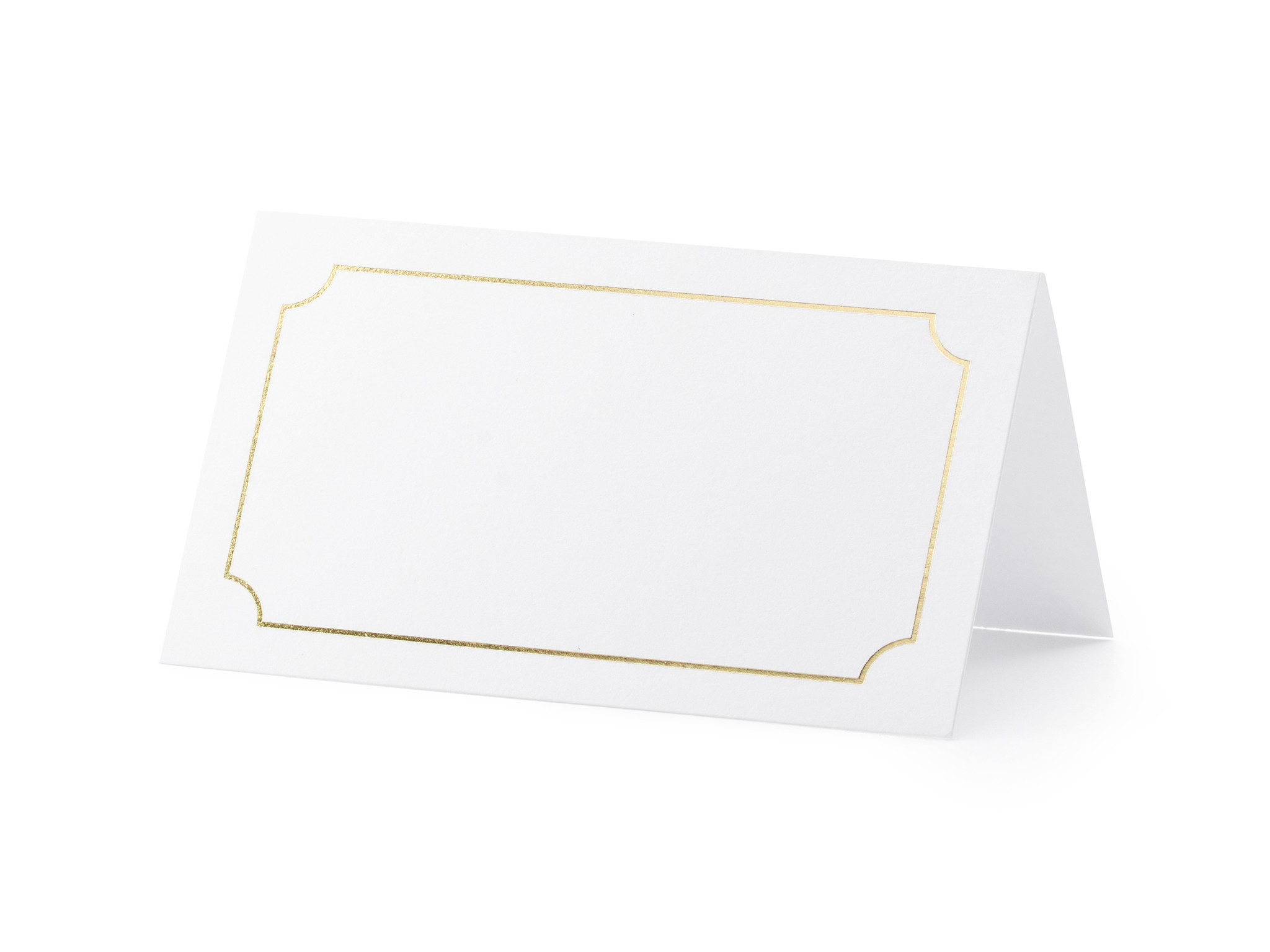 Naamkaartjes Huwelijk Goud/Wit (9.5x5.5cm) afbeelding