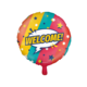 Folieballon 'Welcome' Cartoon Rainbow (46cm)