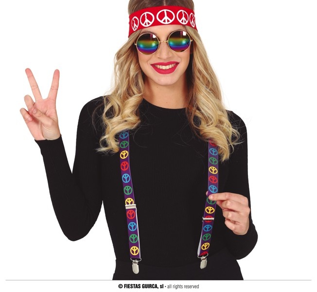 Hippie Set Gekleurd 3 Delig afbeelding