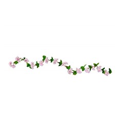 Bloemen Guirlande Wit / Roze (220cm)