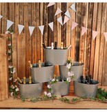 Bloemen Guirlande Wit / Roze (220cm)