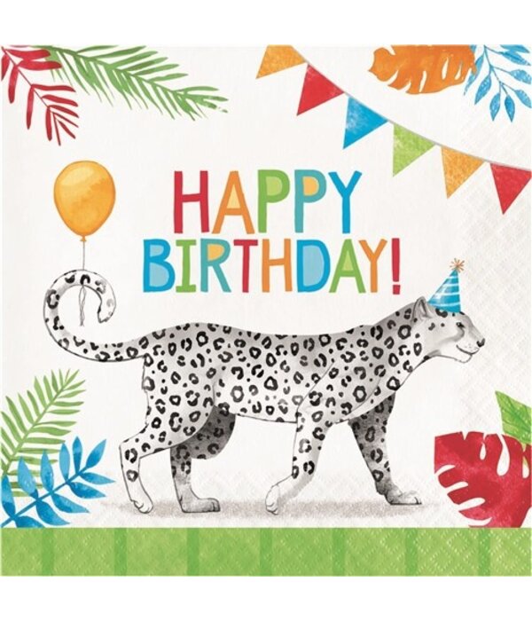 Servetten Party Animals Luipaard (16st)