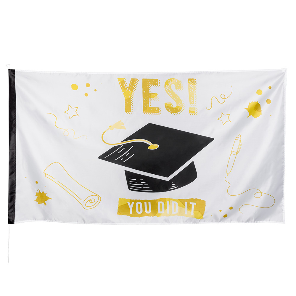 Boland - Polyester vlag 'YES YOU DID IT' - Geen verkleedthema