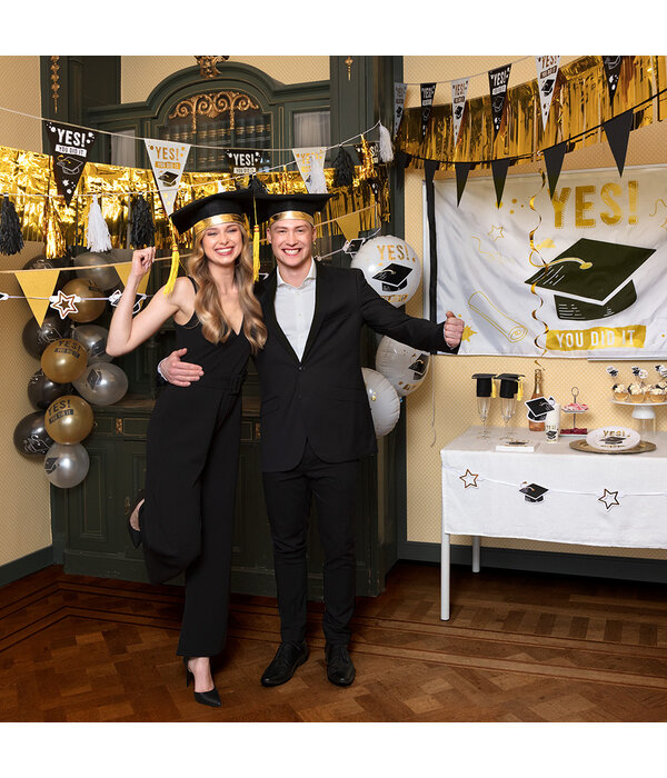 Set 2 Decoratieswirls Graduation Hoedje