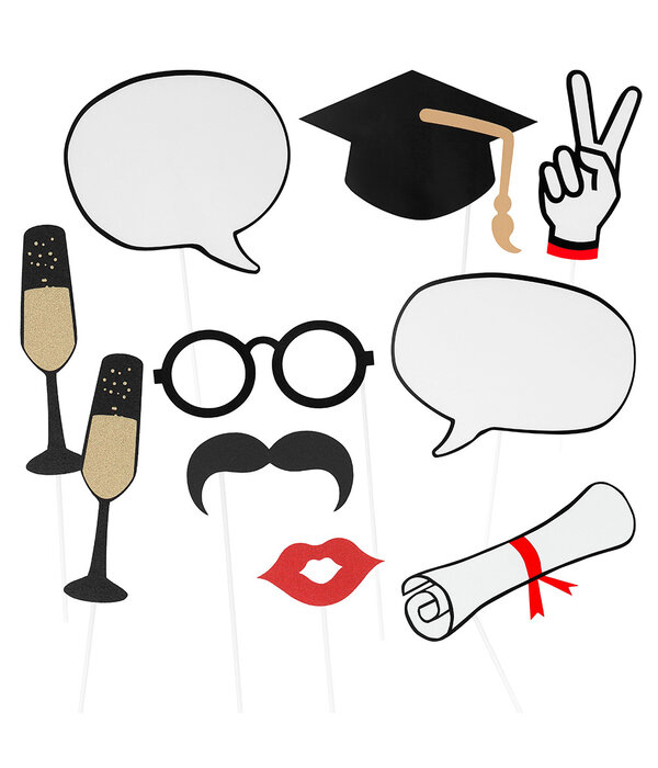 Set 10 Photo Props Graduation