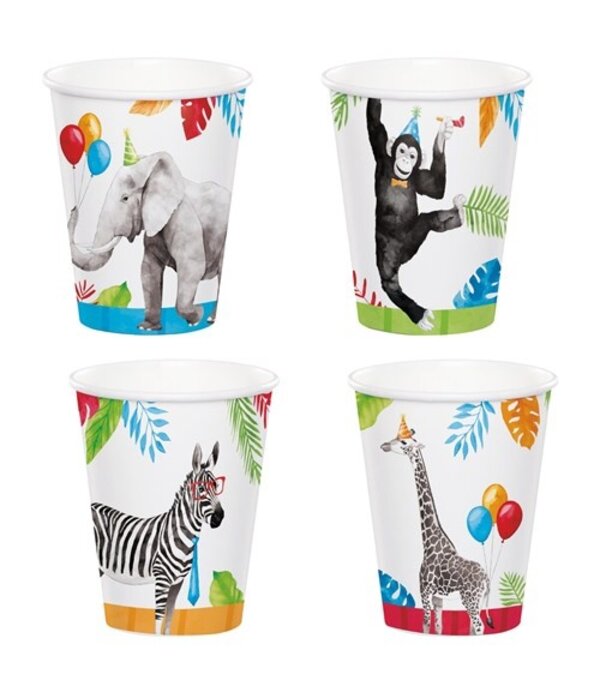 Feestbekers Party Animal (8st)