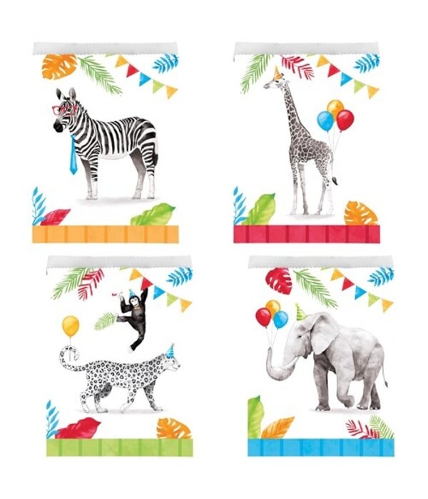 Uitdeelzakjes Party Animals (8st)