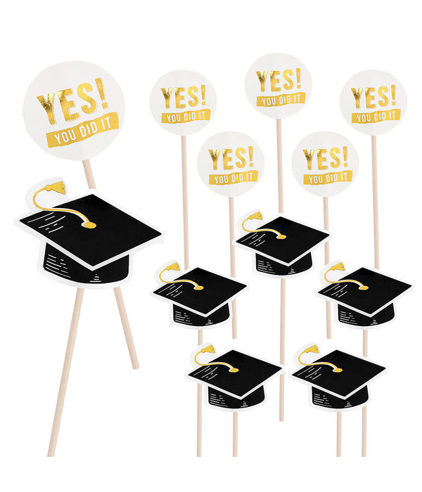 Set 12 Cocktailprikkers Graduation