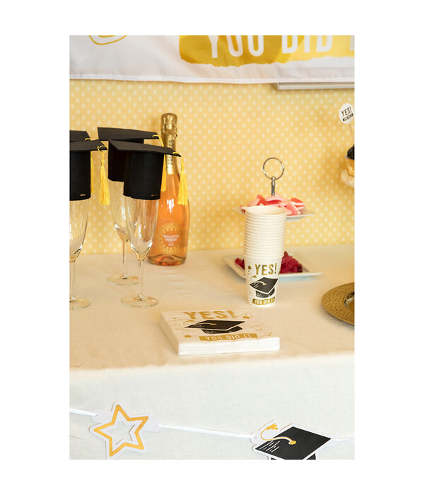 Set Papieren servetten 'Yes You Did It' (20st)
