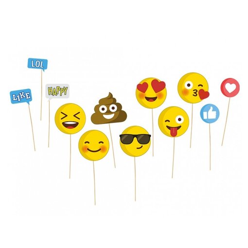 Photo Booth Props Emoticons (12st)