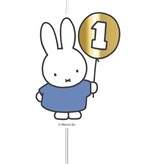 Cijferkaars Nijntje 1 Jaar Blauw