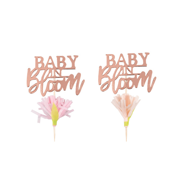 Caketopper Baby In Bloom (12st)