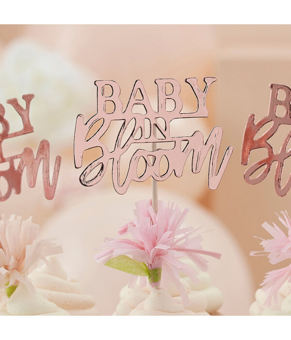 Caketopper Baby In Bloom (12st)