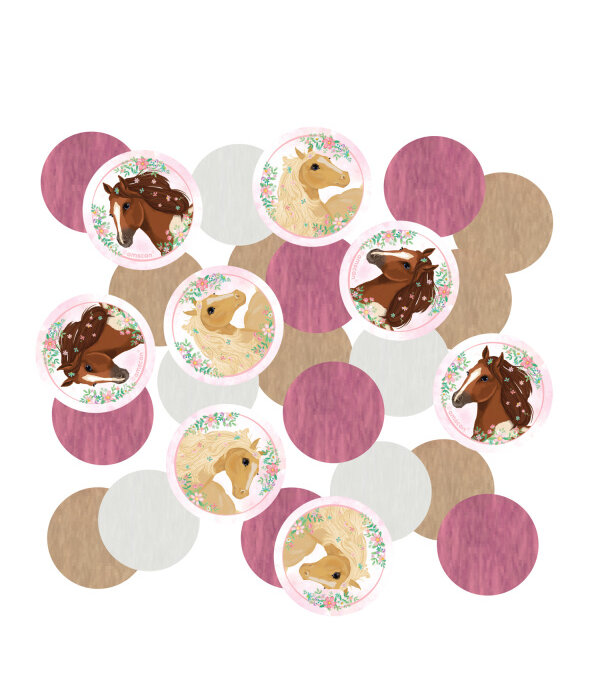 Tafelconfetti Paarden Beautiful (14gr)
