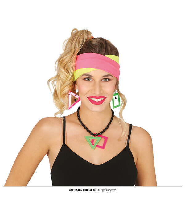 Jaren 80 accessoire set Linda (5-delig)