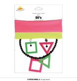 Jaren 80 accessoire set Linda (5-delig)