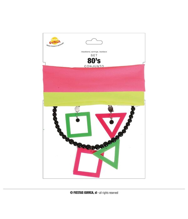 Jaren 80 accessoire set Linda (5-delig)