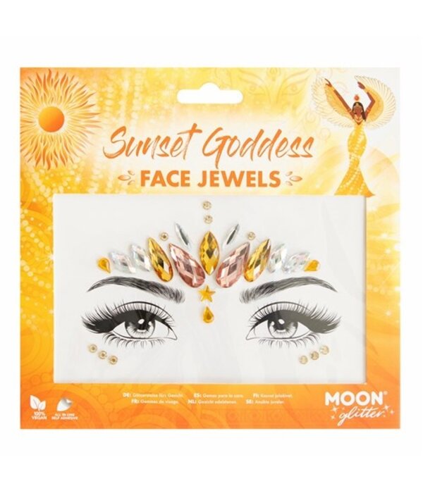 Gezicht diamantjes Sunset Goddess