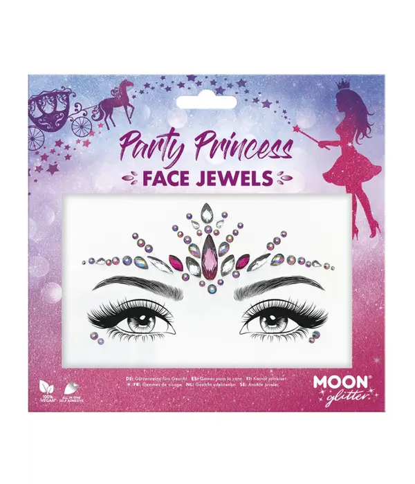 Edelsteentjes gezicht Party Princess